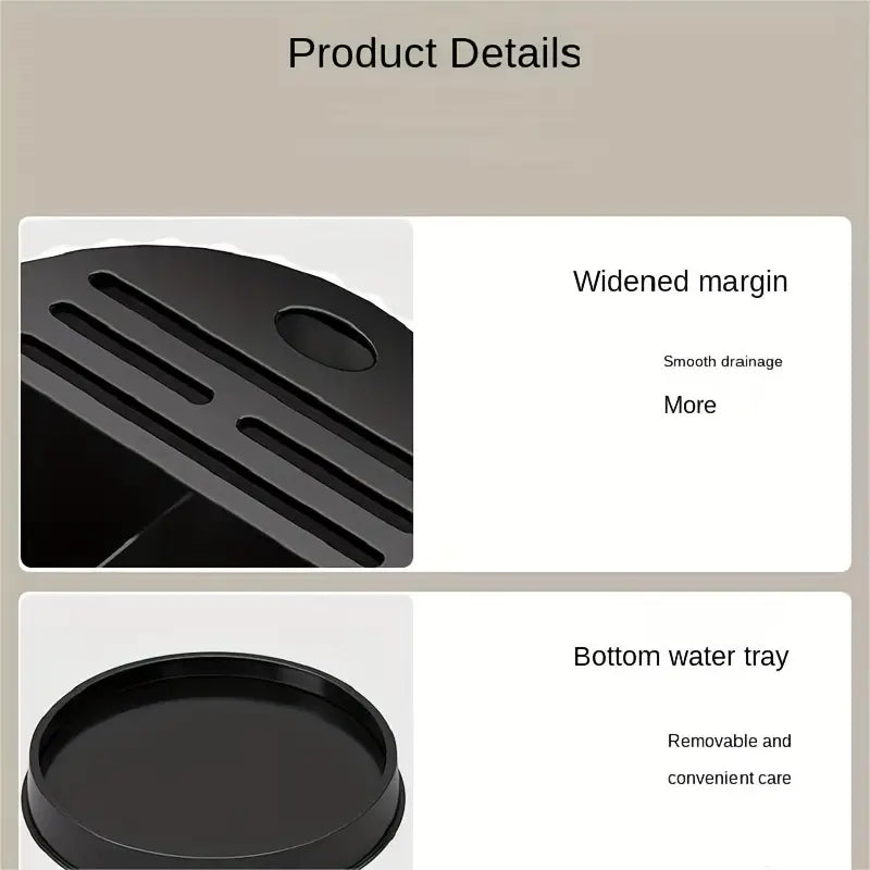Rotating Kitchen Knife and Utensil Rack