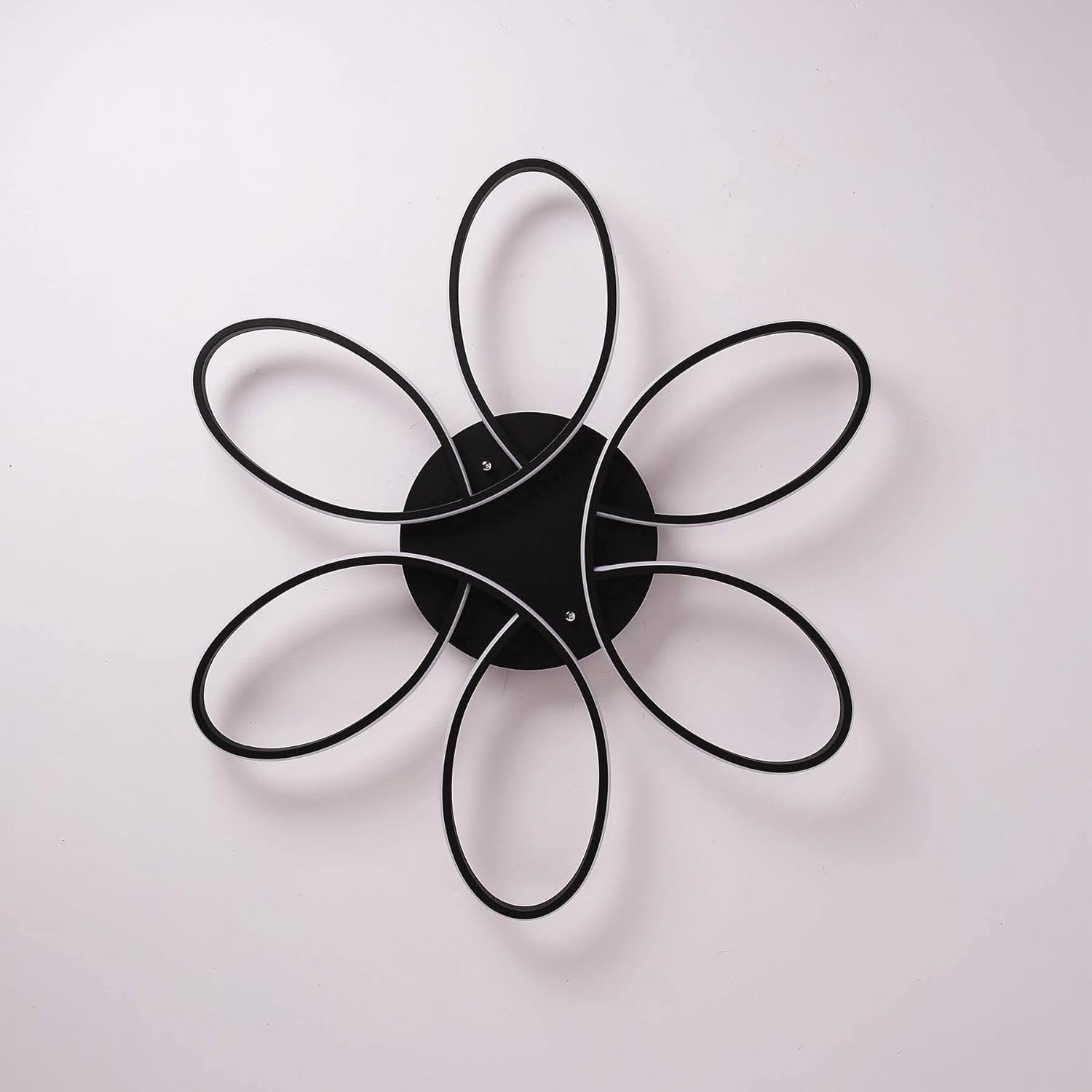 Modern LED Chandelier Lighting Ceiling Light Fixture Flush Mount Lamp for Living Room Bedroom Dining Room Study Room Kids Room Dimmable with Remote Control (Diameter 60CM)