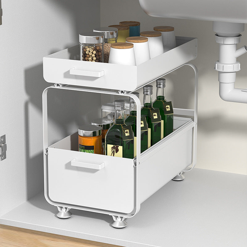 Multifunctional Floor Sink Shelf Organiser
