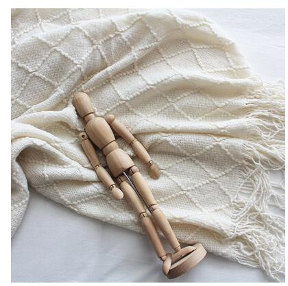 Nordic Knitted Throw Blanket
