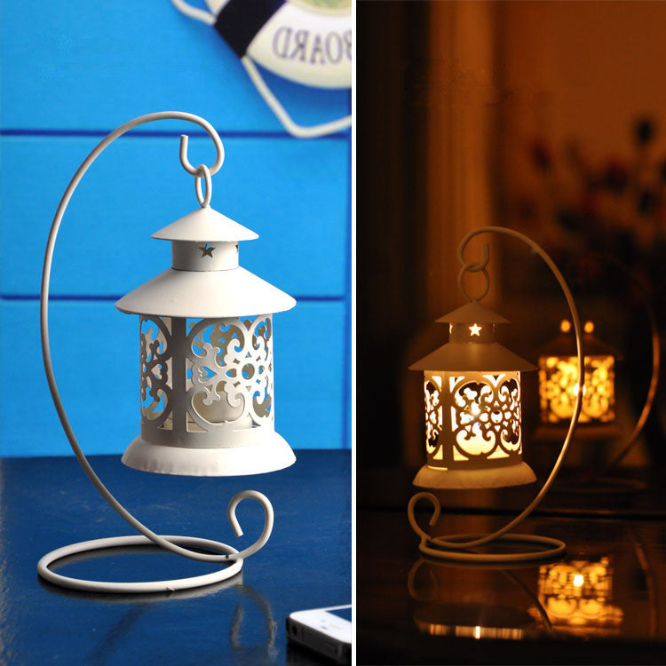 Wrought Iron Candlestick Holder
