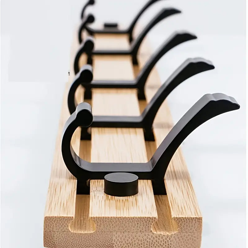 Wood and Plastic Wall Coat Hook with Shelf