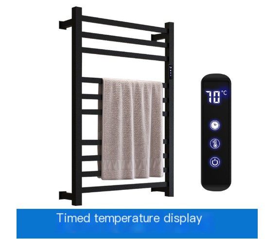 Chrome Heated Towel Rack with Temperature Control