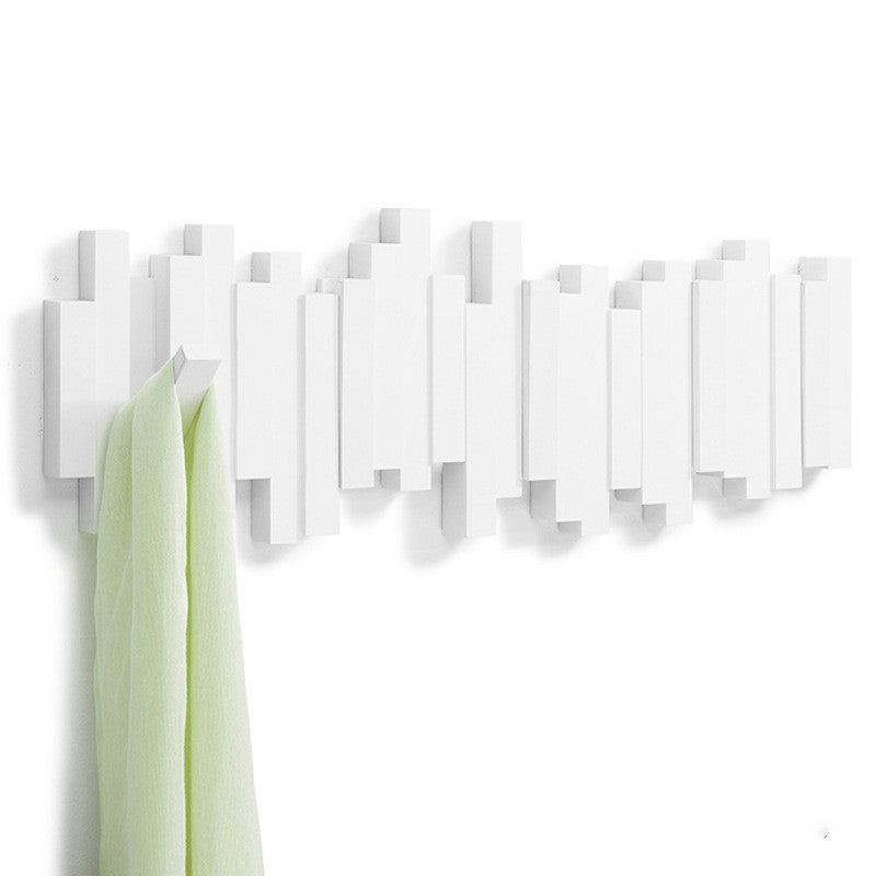 Creative Wall-Mounted Coat Rack and Hooks Organiser