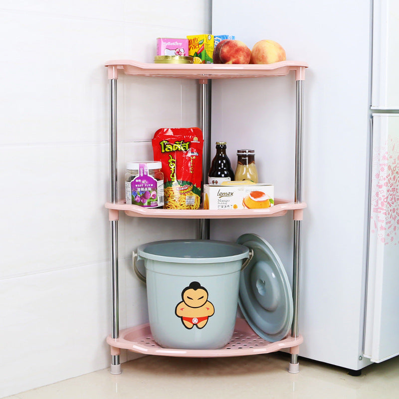 3-Tier Triangular Bathroom Storage Rack for Toilets