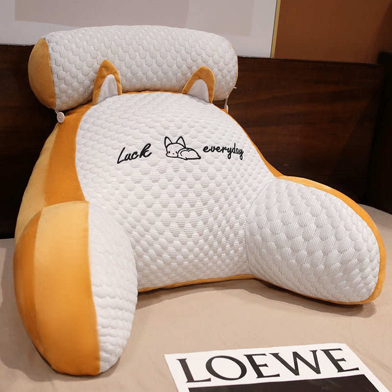 Sofa Fluffy Cushion Luncheon Pillow Triangle Reading Cushion Bedside