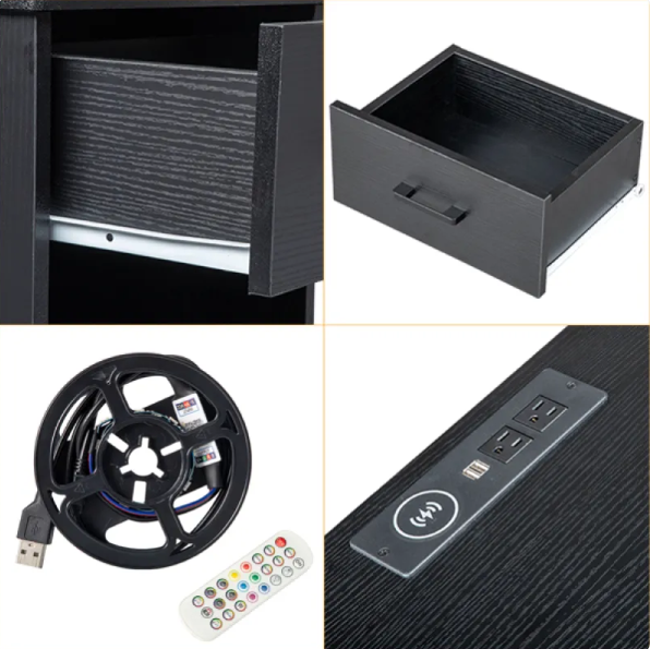 Bedside Table with Drawer