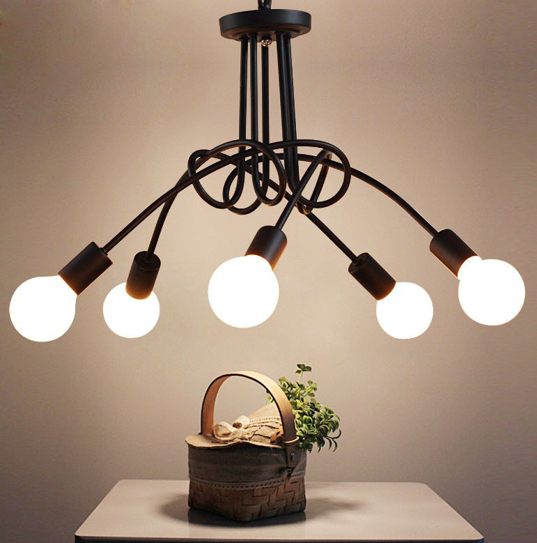 Iron Pipe Ceiling Pendant Light