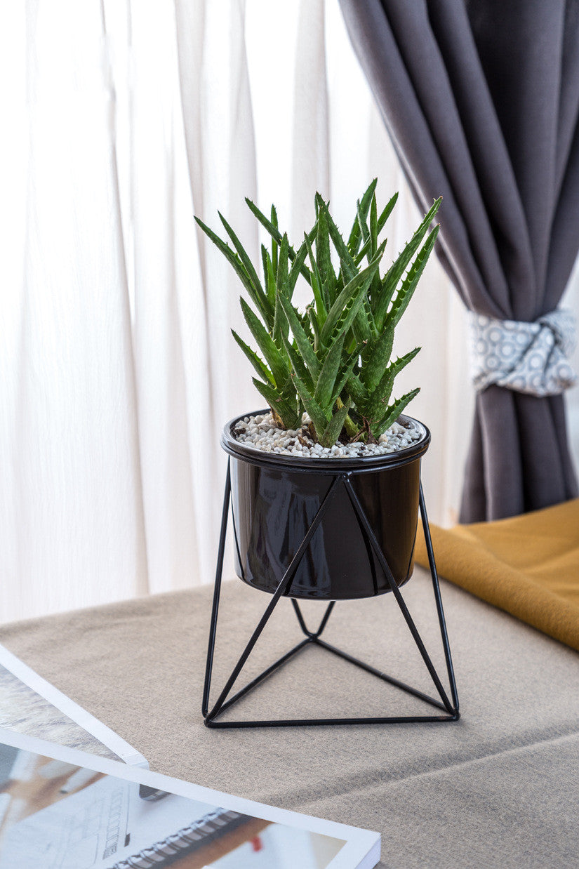 Nordic Triangle Ceramic Planter Stand