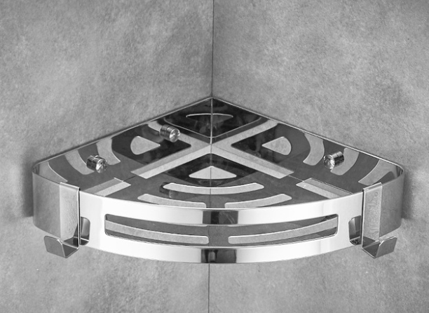 304 Stainless Steel Corner Shelf for Bathroom Storage
