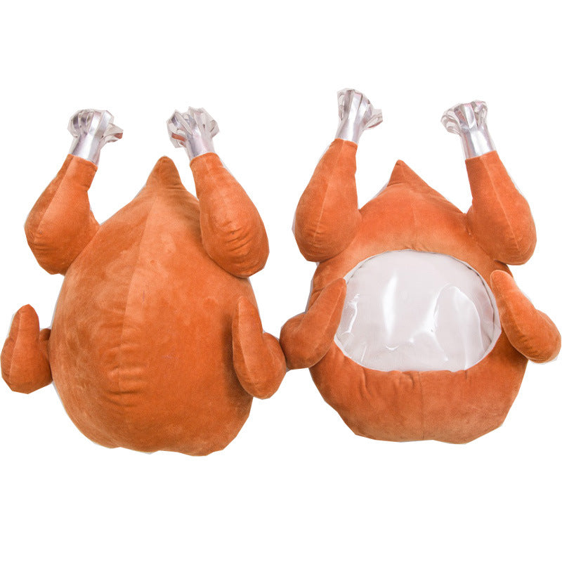 Turkey Tissue Box with Pillow and Blanket Set