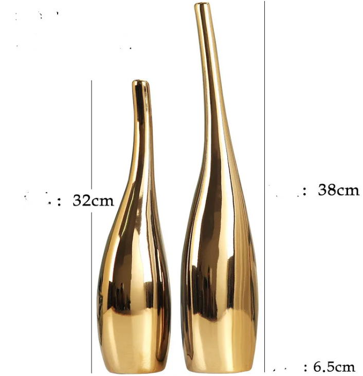 Plated Ceramic Vase