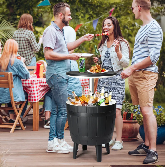 Black Ice Bucket Side Table
