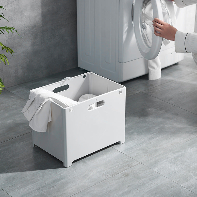 Wall-Mounted Laundry Basket, No-Drill Storage