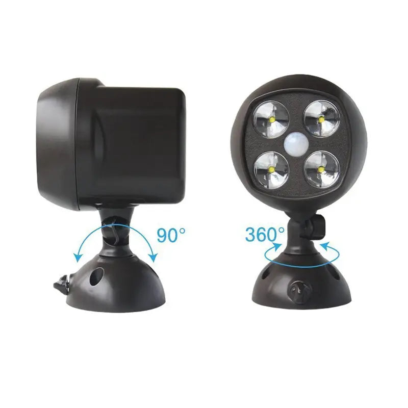 Solar Motion Sensor Garden Light, 360-Degree Rotating