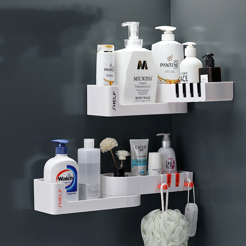 Triangle Corner Bathroom Shelf, No-Drill