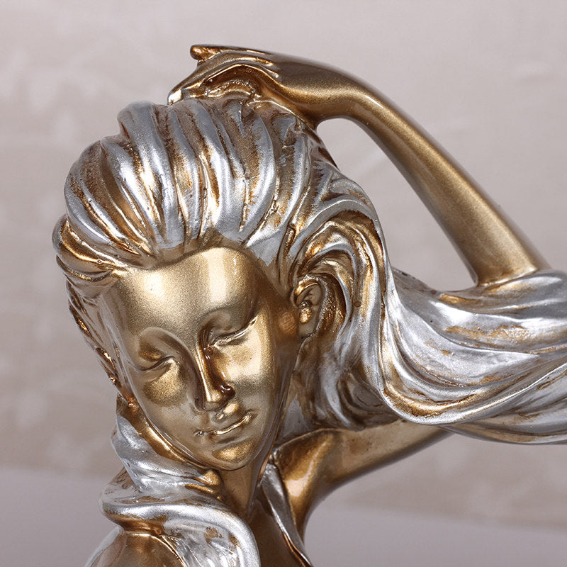 Creative Resin Wine Rack with Mermaid Design