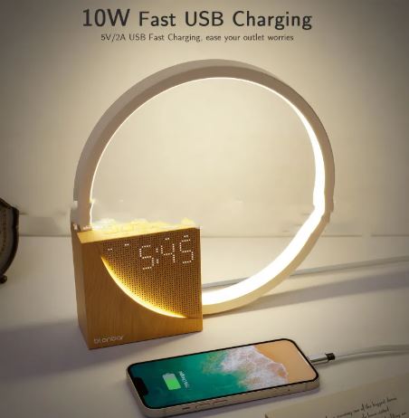 Bedside Lamp with Alarm Clock