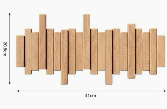 Creative Wall-Mounted Coat Rack and Hooks Organiser