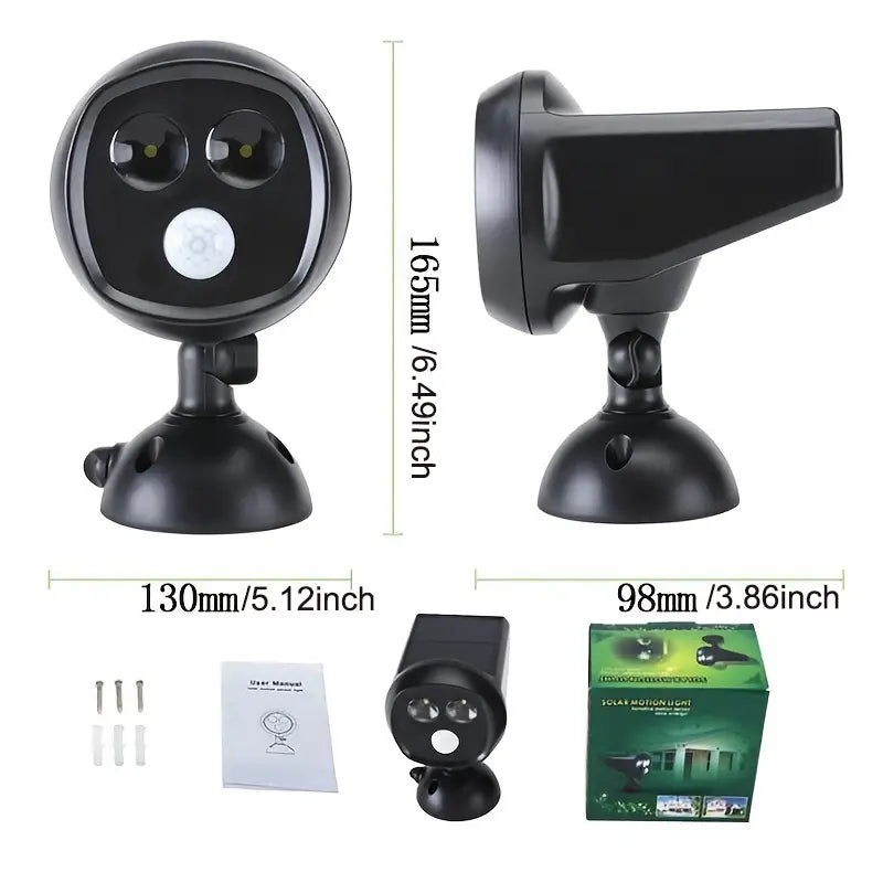 Solar Motion Sensor Garden Light, 360-Degree Rotating