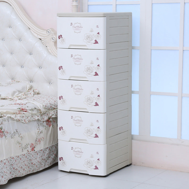 Storage Cabinet with Drawers and Shelves