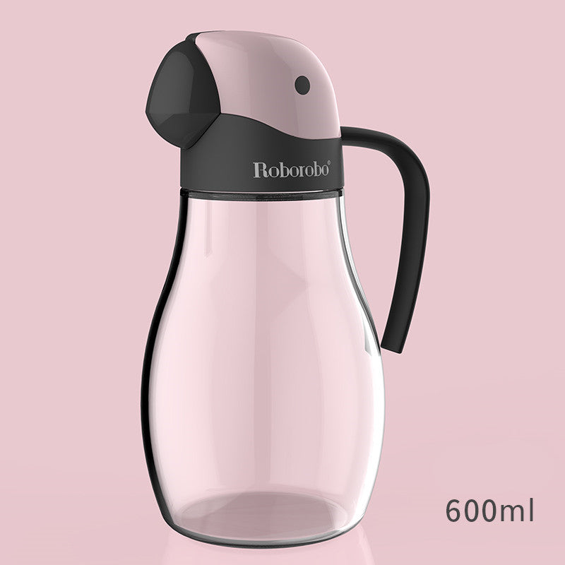 Automatic Opening Glass Oil Dispenser for Kitchen Use