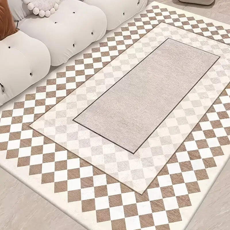 Soft Plaid Area Rug - Multiple Sizes Available