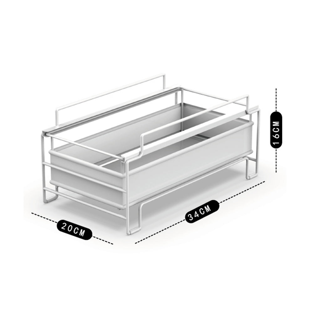 Sliding Spice Rack - Multi-Layer Kitchen Storage Shelf