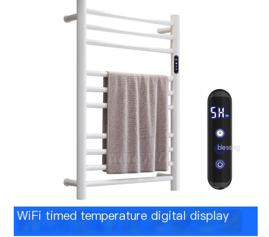 Chrome Heated Towel Rack with Temperature Control