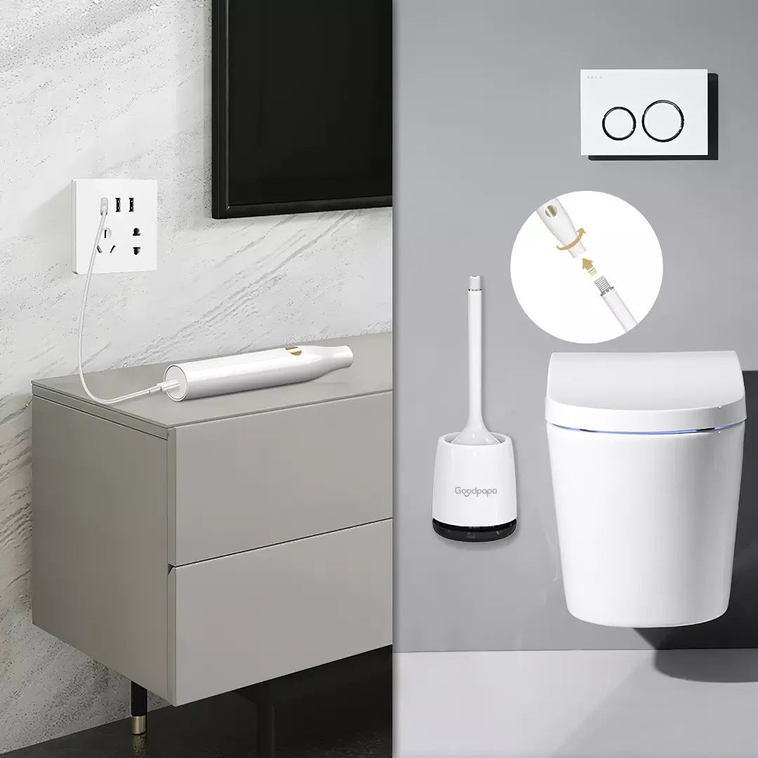 Multi-Functional UV Sanitizing Electric Toilet Brush