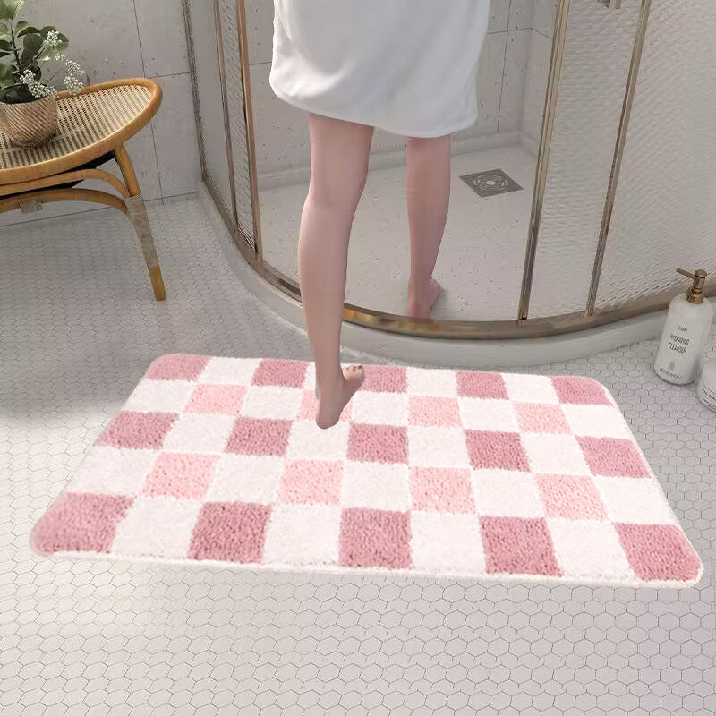 Absorbent Non-Slip Bathroom Door Mat for Home Use