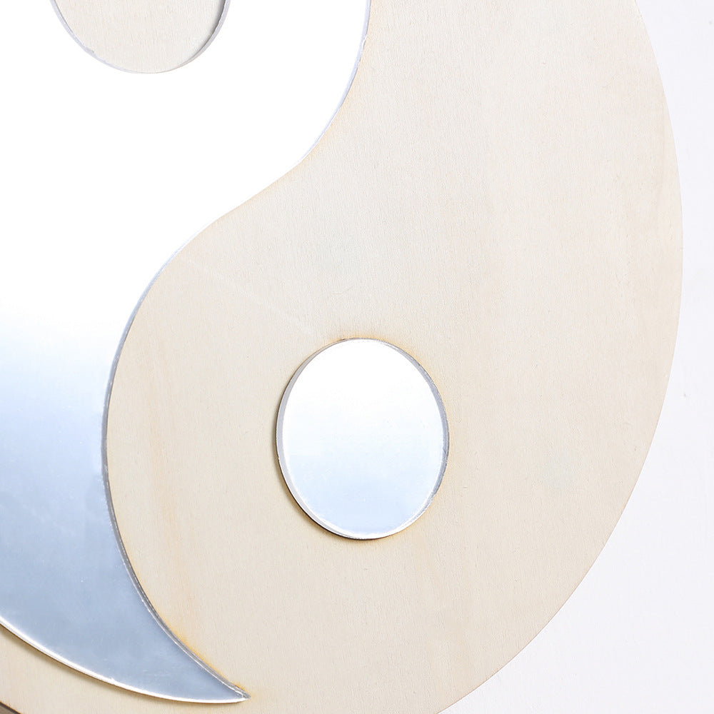 Chinese Style Taiji Bagua Acrylic Wall Mirror Decor
