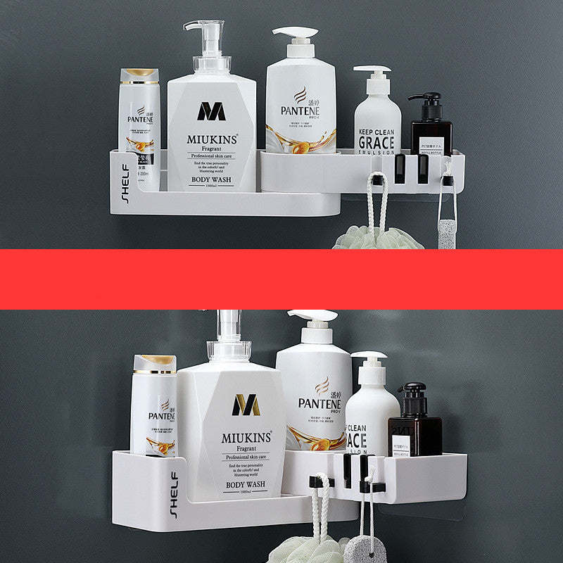 Triangle Corner Bathroom Shelf, No-Drill