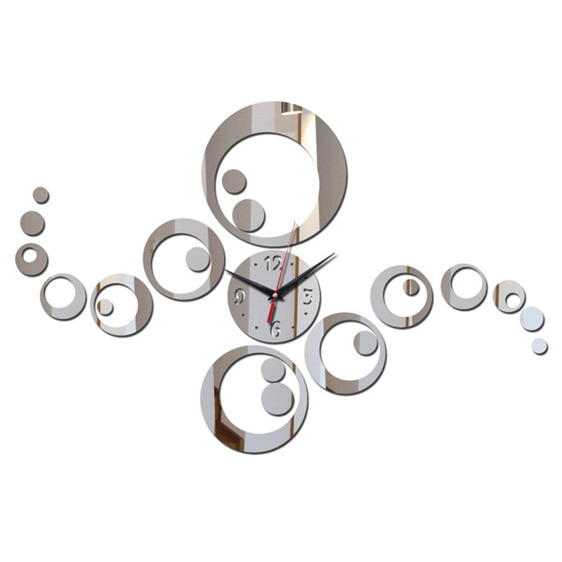 Acrylic Square Wall Mirror Clock for Home Decor