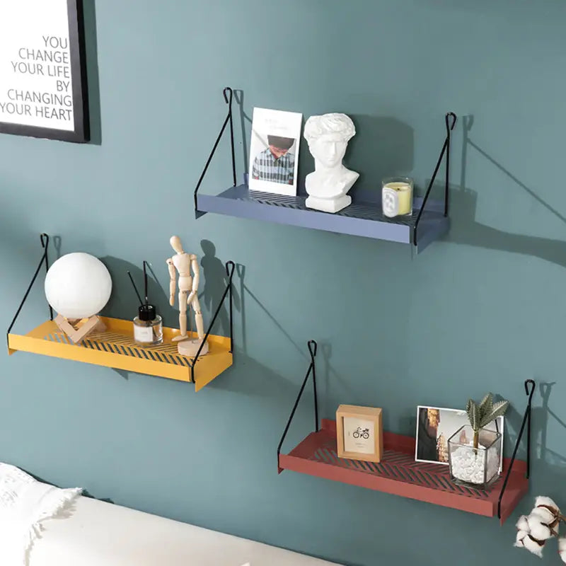Modern Decorative Metal Floating Wall Shelf