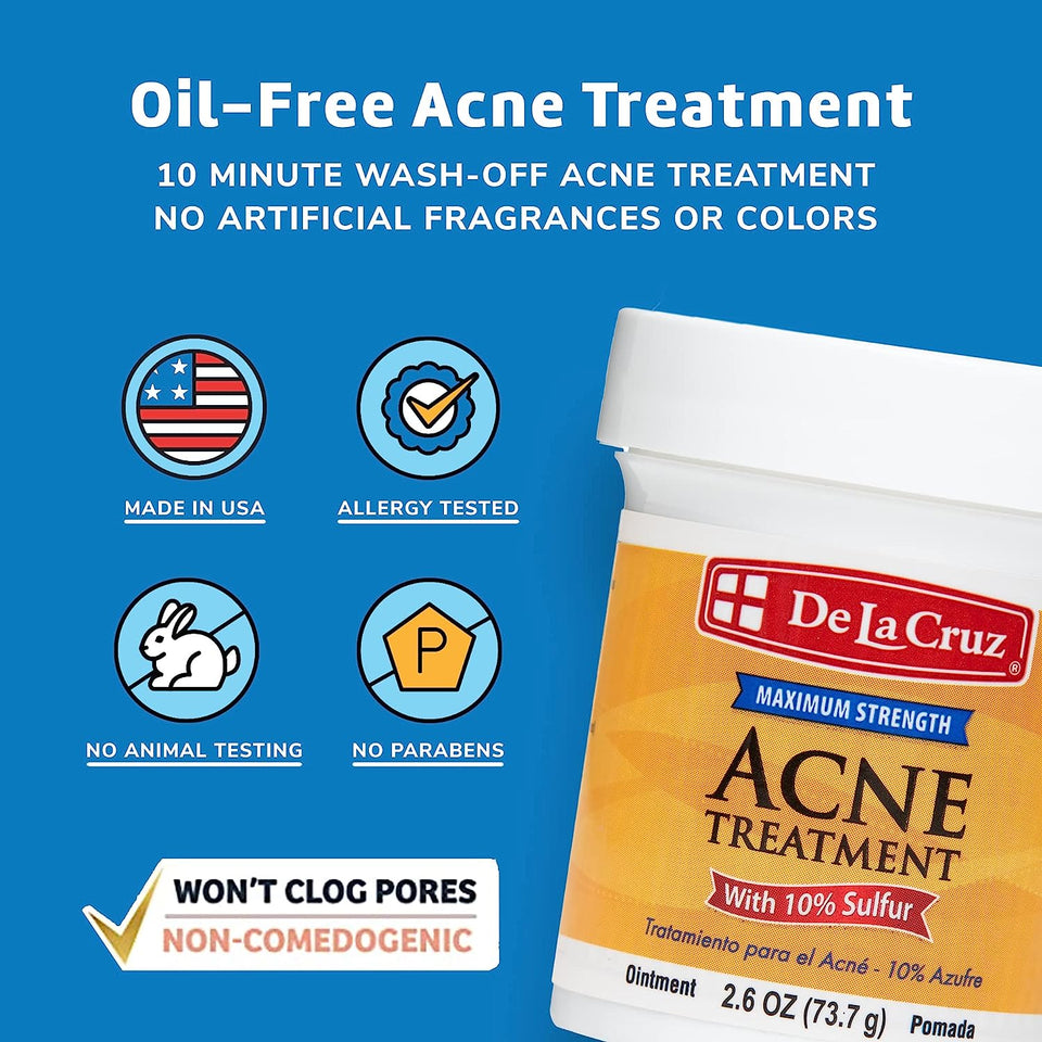 Sulfur Ointment Acne Medication 2.6Oz