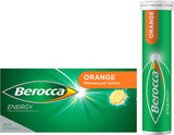 Energy Vitamin with 12 Essential Vitamins and Minerals to Help Support Physical Energy and Mental Sharpness, Orange Flavour, 30 Effervescent Tablets