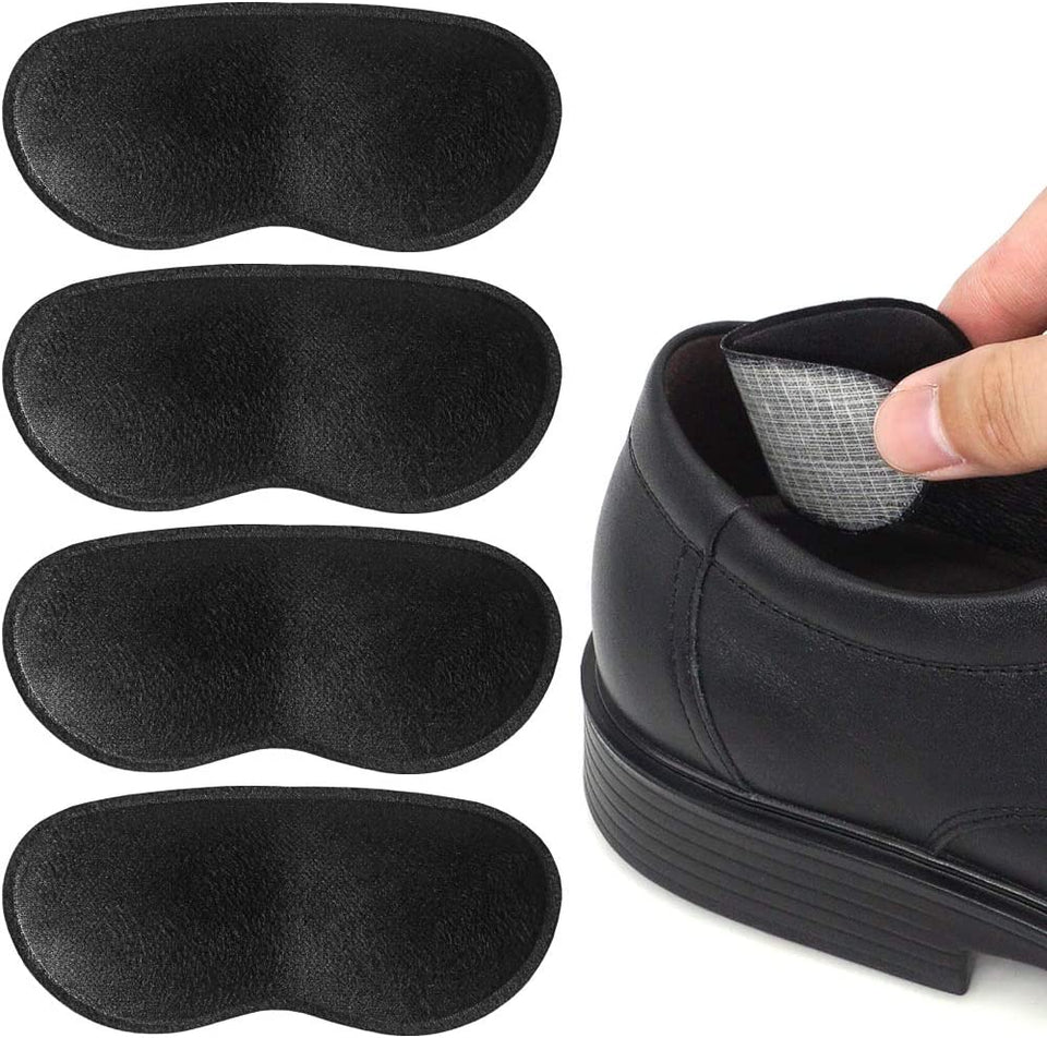 Dr. Foot'S Heel Grips for Men and Women, Self-Adhesive Heel Cushion Inserts Prevent Heel Slipping, Rubbing, Blisters, Foot Pain, and Improve Shoe Fit (Black)