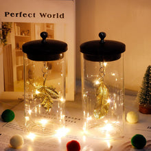 Load image into Gallery viewer, Set of 2 Leaf Decorative Lamp Battery Powered Lights 23Cm Tall Cordless Night Light with Fairy Lights for Living Room Bedroom Kitchen Wedding Xmas
