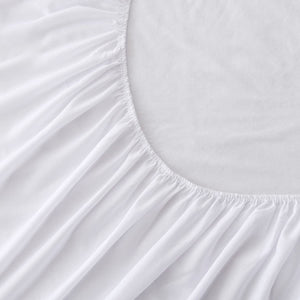 Luxurious Cotton Terry Towelling Waterproof Mattress Protector Moisture Absorbent Breathable Soft Polypropylene Layer Rustle Free Purafresh Treated Fibres - Single Bed (91Cmx190Cm)