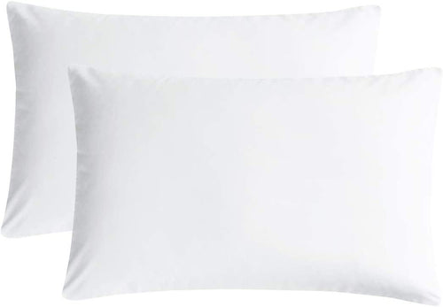 - Pair of Standard Pillowcases, 1000TC Ultra Soft Microfiber (White, Standard Size 48X74 Cm)