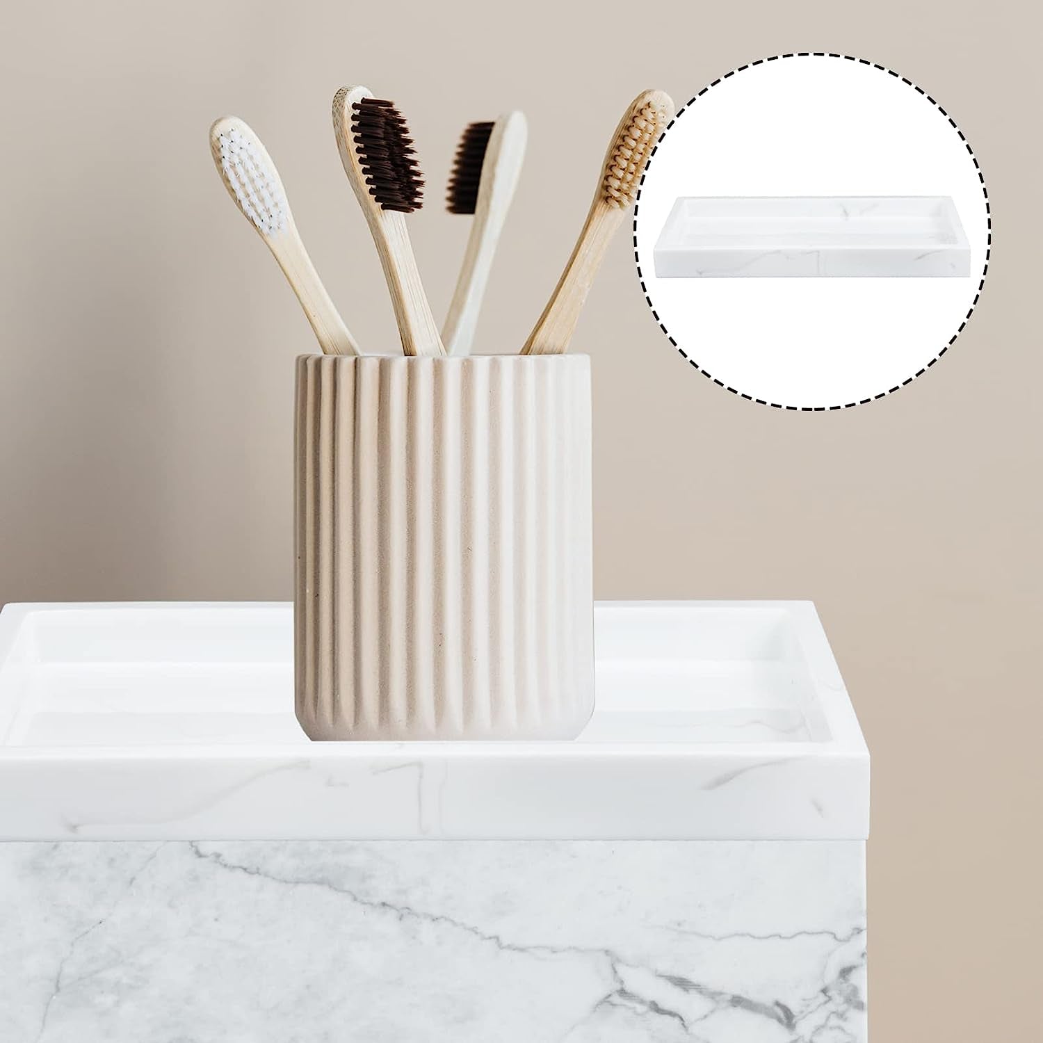 White Serving Tray Bathroom Toiletries Tray Resin Jewelry Storage Tray Marble Pattern Storage Tray Bathroom Toiletries Tray Sundries Storage Tray White Vanity Table