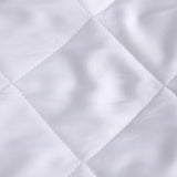 All Seasons Eucalyptus Natural Fibre Tencel Quilted Mattress Protector anti Microbial Feature Regulates Temperature Moisture Absorbent Environmental Friendly - Double Bed