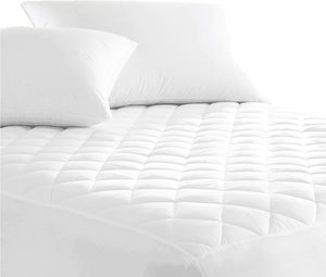 Australian Made Fully Fitted Cotton Quilted Mattress Protector Machine Washable (All Size) (Queen)