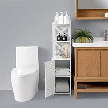 Load image into Gallery viewer, Bathroom Storage Utility Display Cabinet Stand White Waterproof 3 Shelves T2
