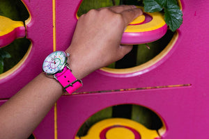 Learn the Time Past/To Girls Watch Pink #ERW-COL-PT-PK