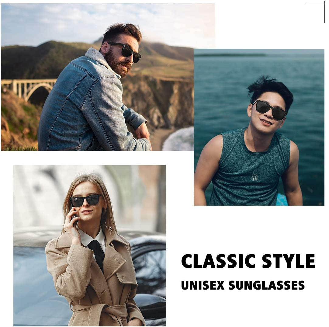 Polarized Sunglasses for Women Men Classic Retro Designer Style