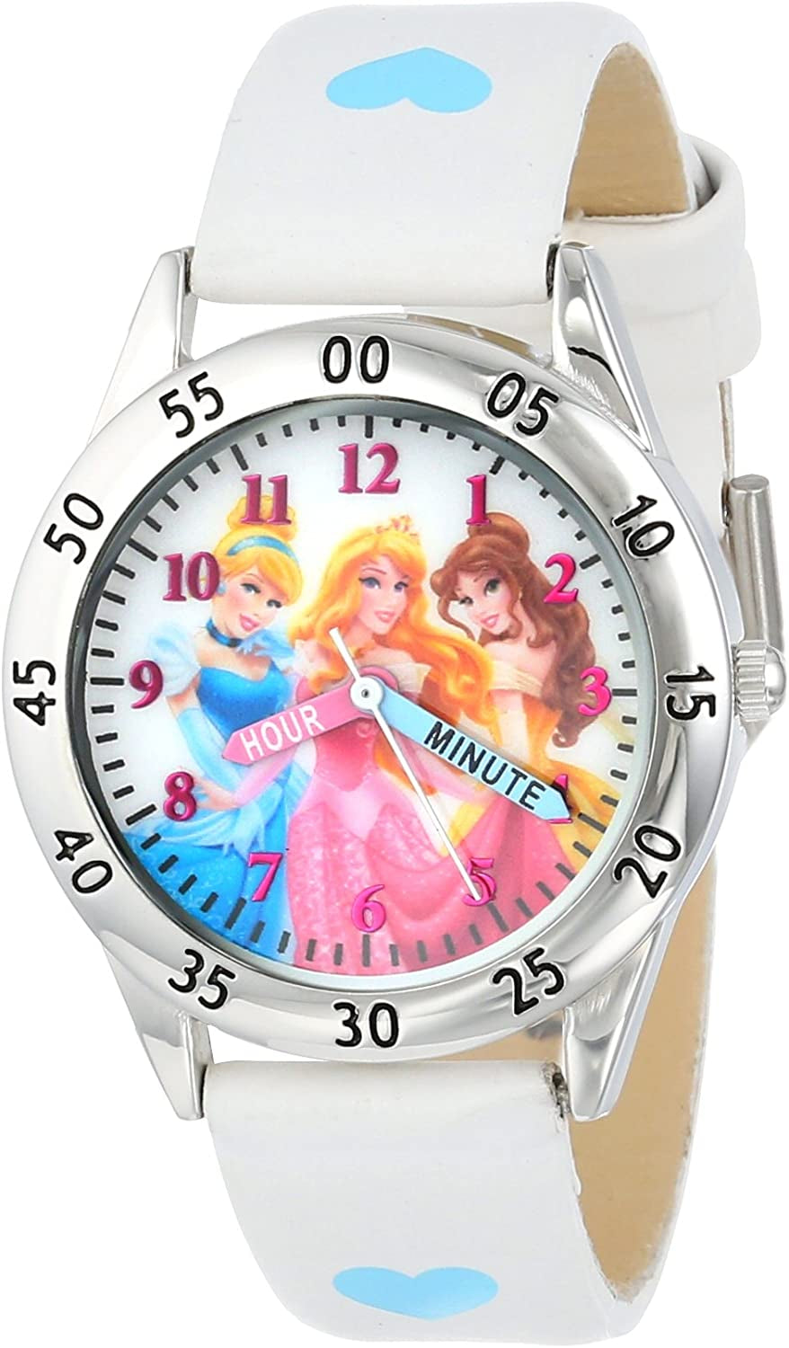 Princess Kid'S Watch, White, Quartz Movement