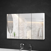 Load image into Gallery viewer, Cefito Bathroom Mirror Cabinet Wall 1200Mm Mirrorred Cupboard Storage 3-Door W/Adjustable Shelves Medicine Shaving Toiletries White 720Mm-Tall

