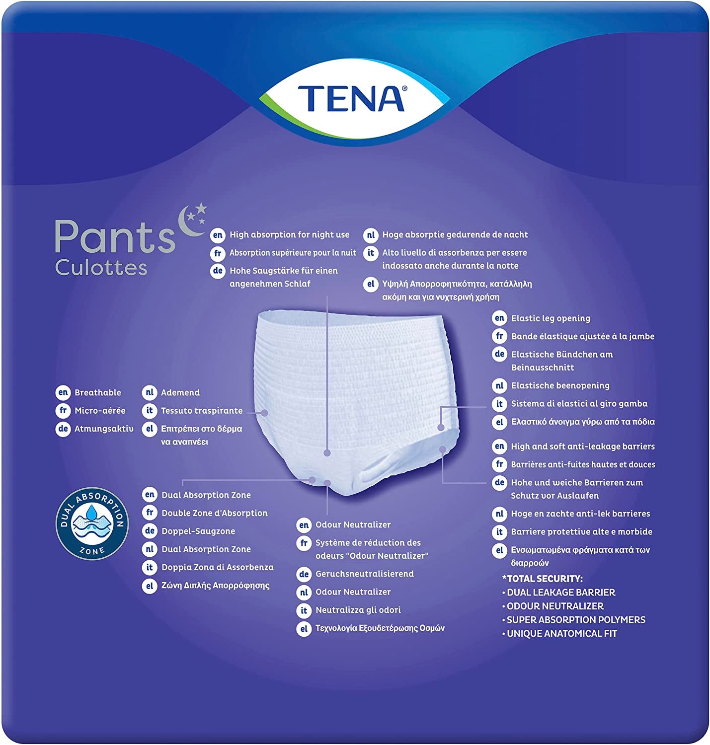 Night Pants, Unisex, Heavy Incontinence (Pack of 12), Large 12 Count, Pack of 12